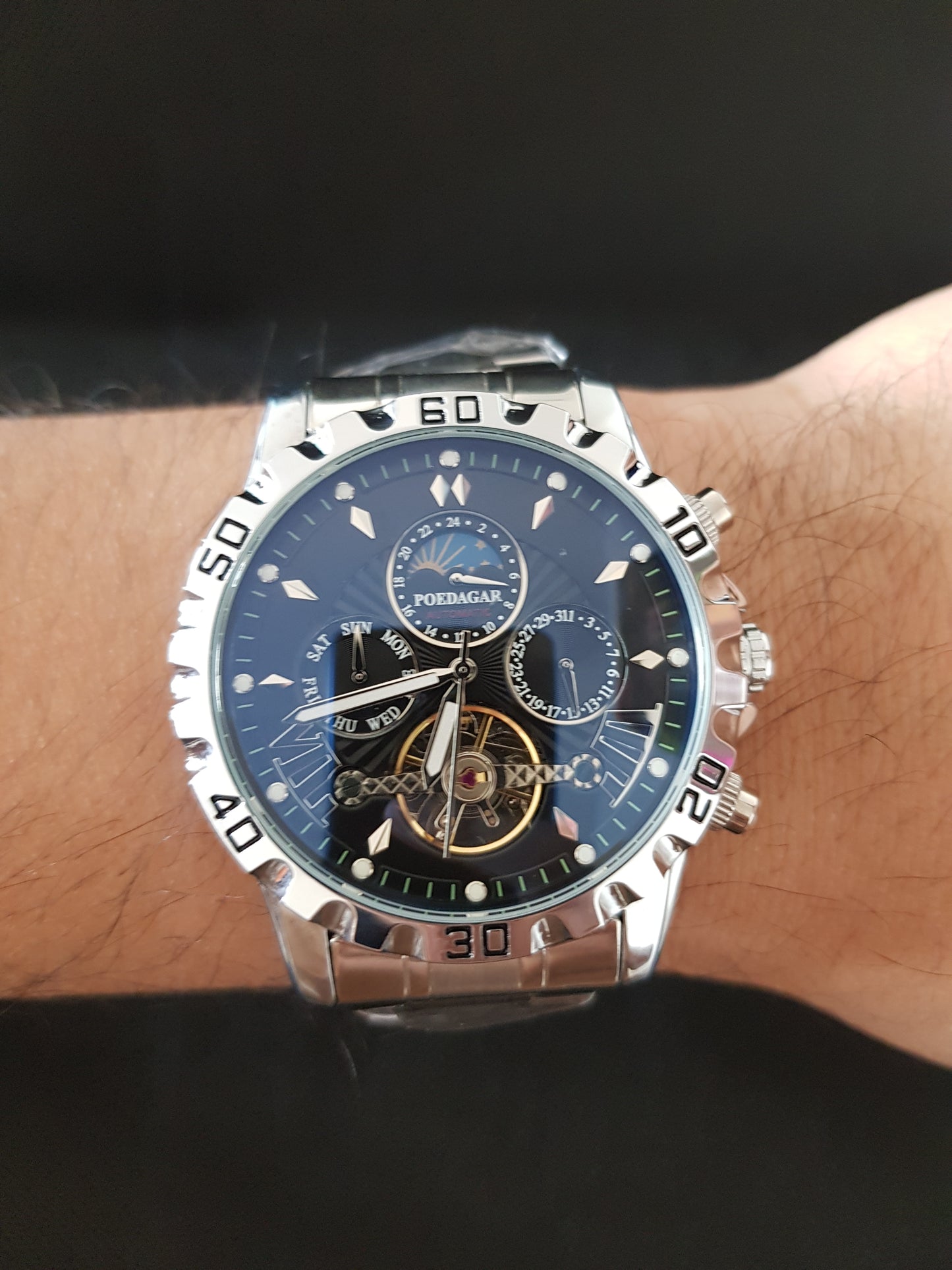 Montre Big bang automatic argenté
