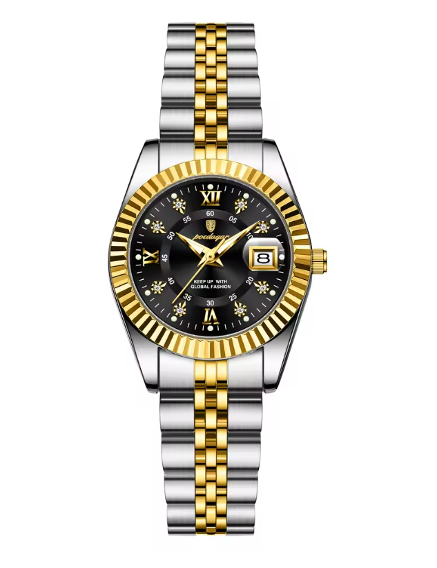 Montre Chicago fire argenté doré fond noire
