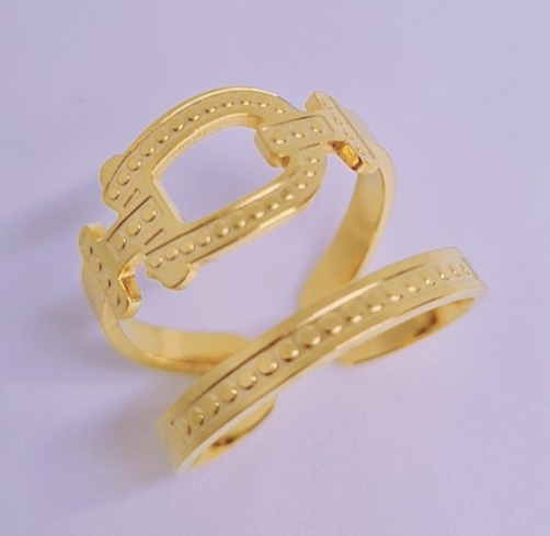 Bague Éternité Acier inoxydable plaquée Or 18K 10g
