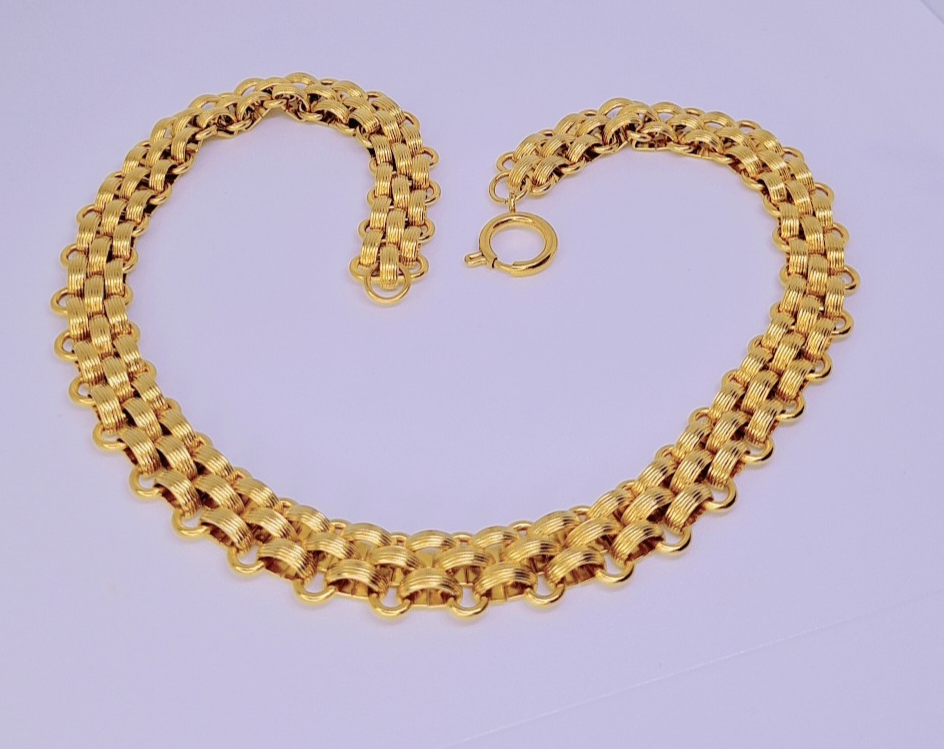Chaine Epaisse 72G Plaqée Or 18k