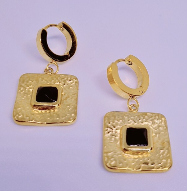 Boucles d'oreilles Lamedina Acier inoxydable plaqué Or 18K 9g