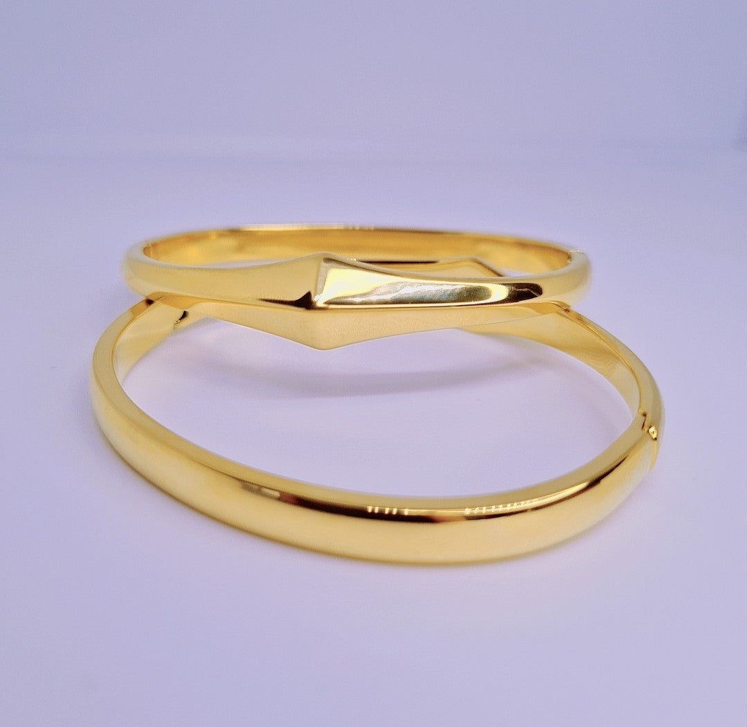 Bracelet Raffiné Acier Inoxydable plaqué Or 18k 10g