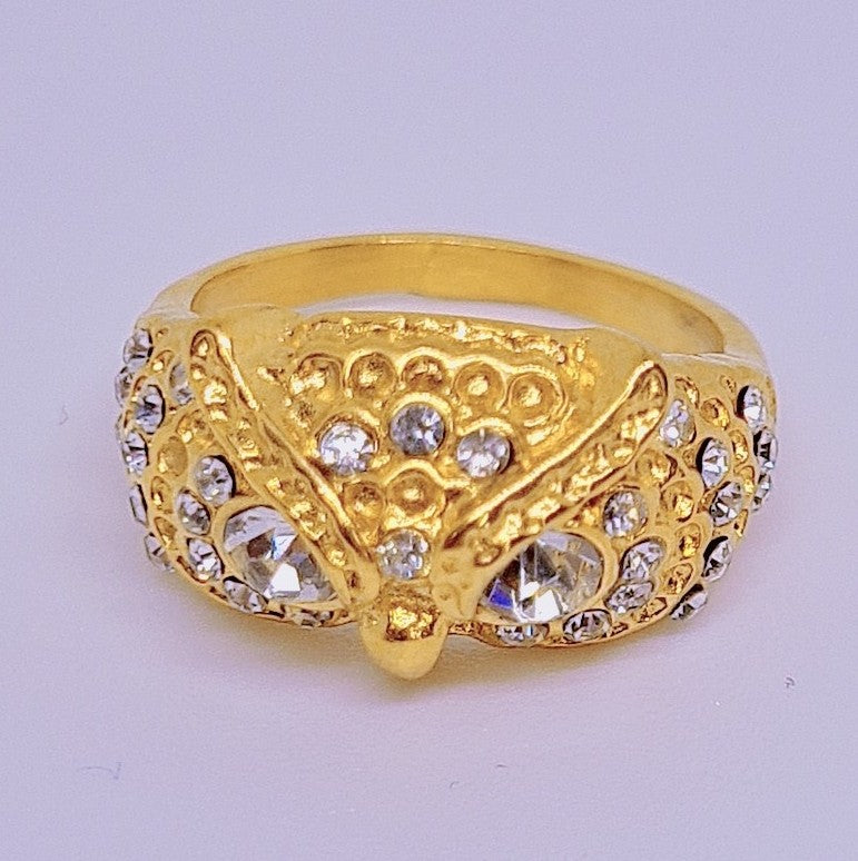 Bague Mystica Acier inoxydable plaqué Or 18K 7g